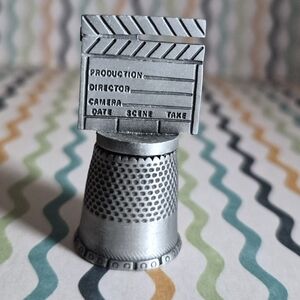 Universal Silver Film Clapperboard Thimble Accessory